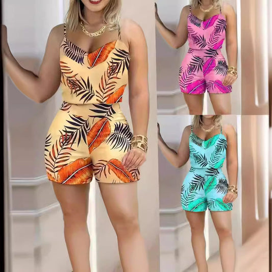 IvyShape | Printed Cami & Shorts Set