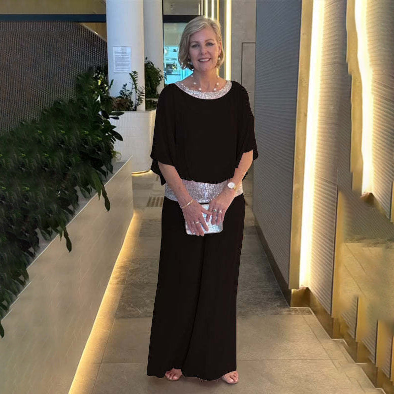 Ladies Elegant Evening Jumpsuit Ivyshape