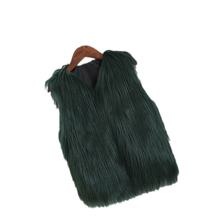 Ladies Fur Vest Ivyshape