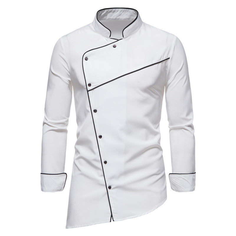 Men's chef jacket with stylish accents and professional cut Ivyshape