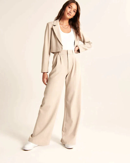 Ivyshape | Pants with Wide Leg