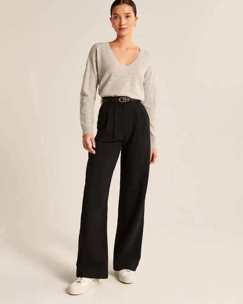 Ivyshape | Pants with Wide Leg