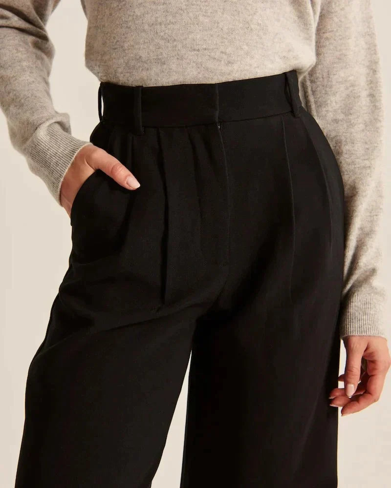 Ivyshape | Pants with Wide Leg