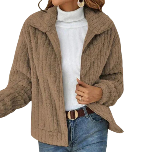 Cozy fleece jacket for women