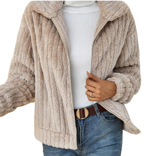 Cozy fleece jacket for women