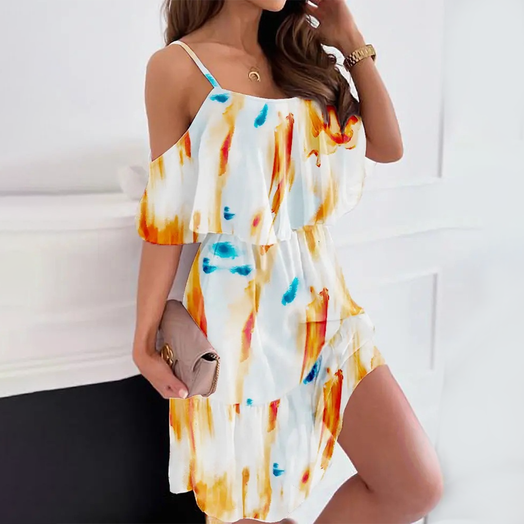 Ivyshape | Women's Stylish Double Lining Dress Summer