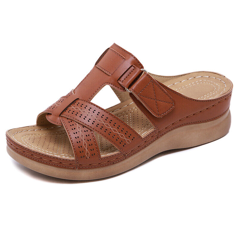 Ivyshape | Women's Leather Sandals Chic