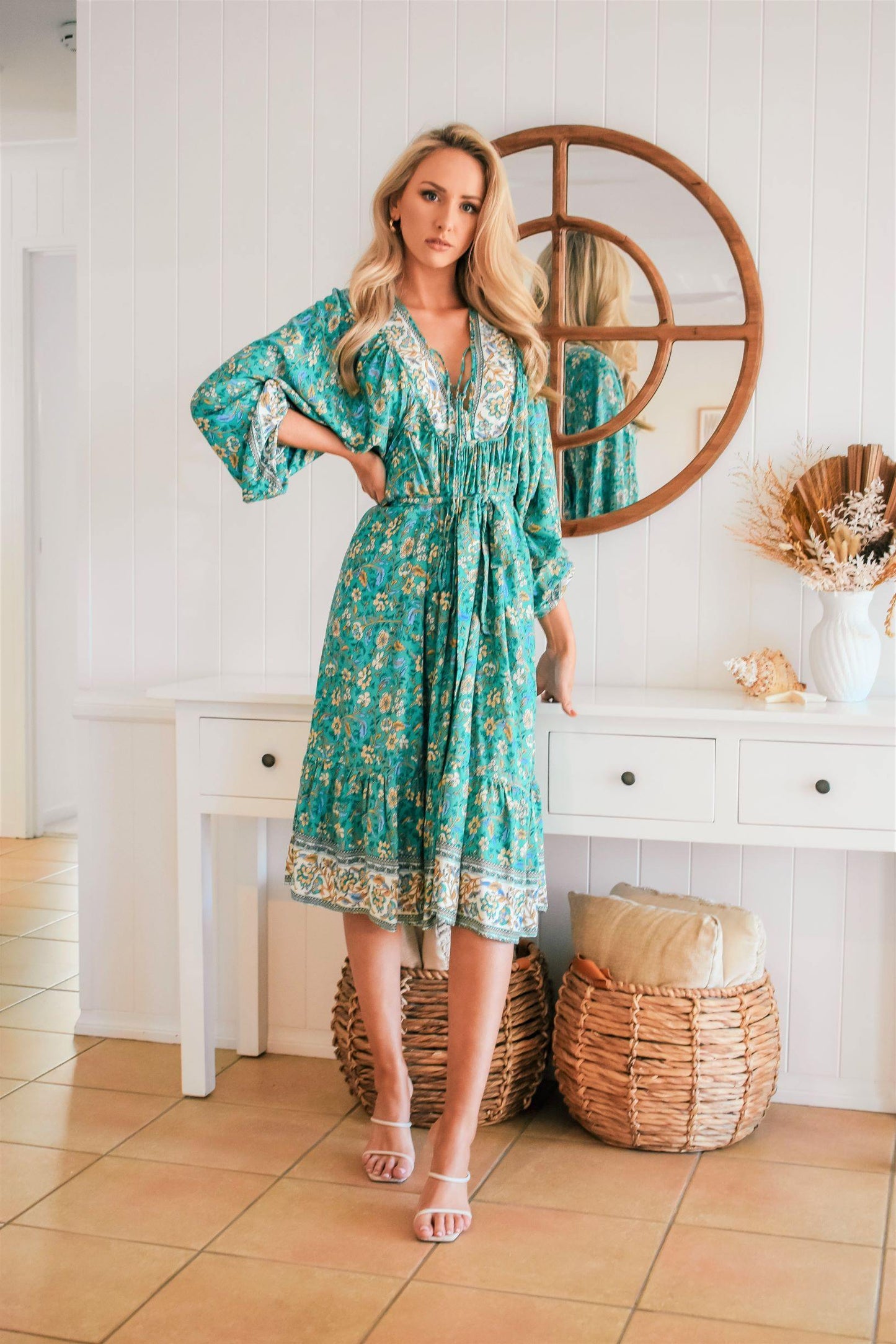 Josephine Dress - Forest Green