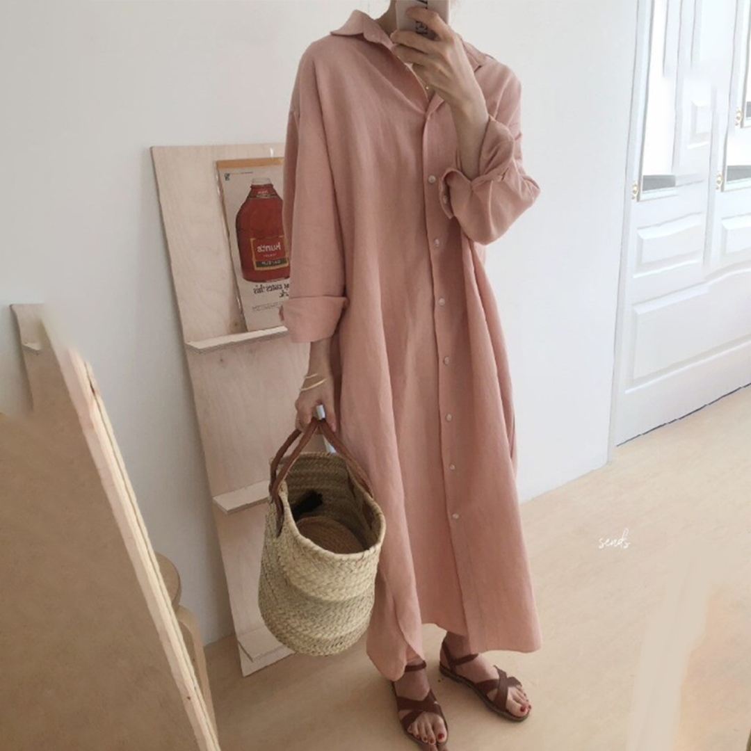 Summer Maxi Dress with Long Sleeves | Perfect for Casual Days