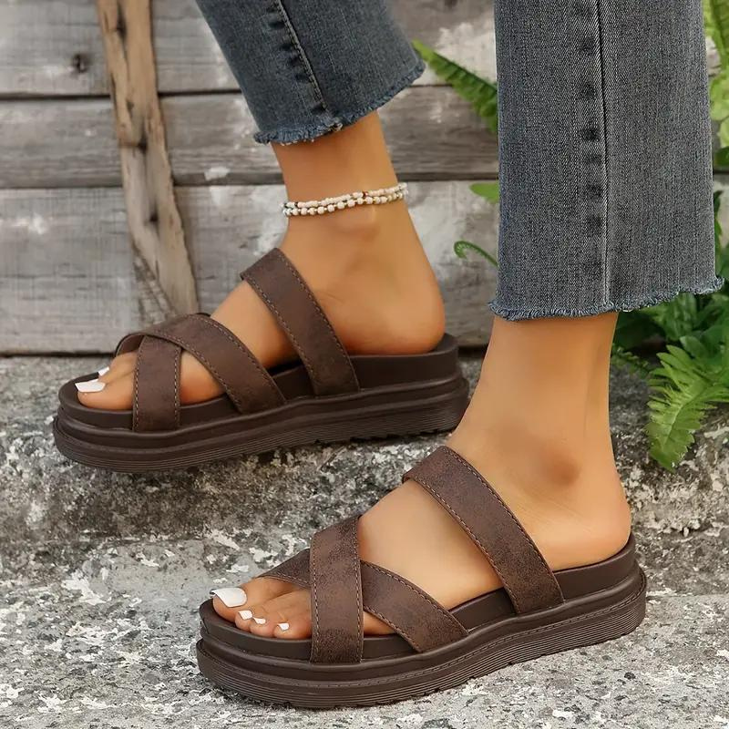 Ivyshape | Women's Soft Platform Sandals Comfortable