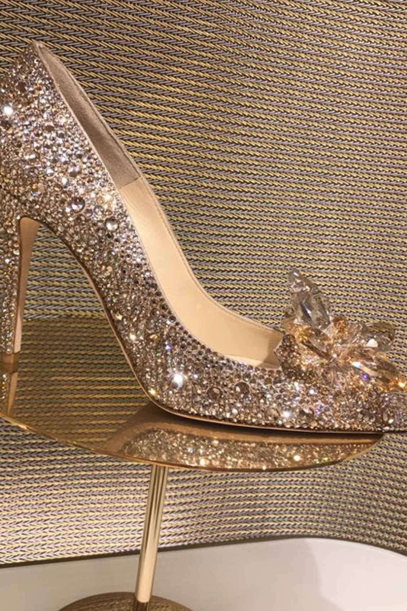 toe Glitter Crystal High Heel