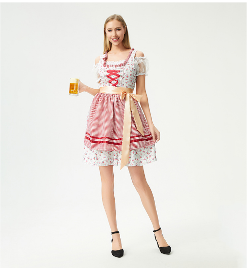Ivyshape | Women's Elegant Oktoberfest Dirndl Dress