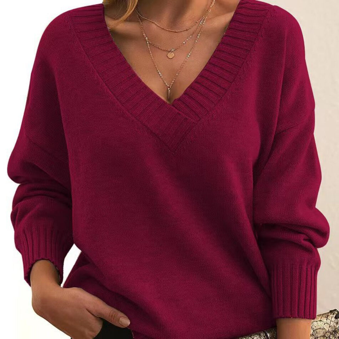 Ivyshape | Warmer V-Neck Sweater