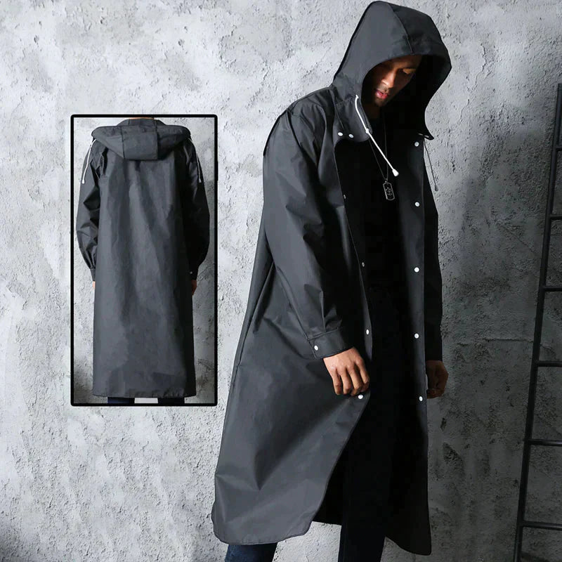 IvyShape | Hooded Long Rain Jackets for Men