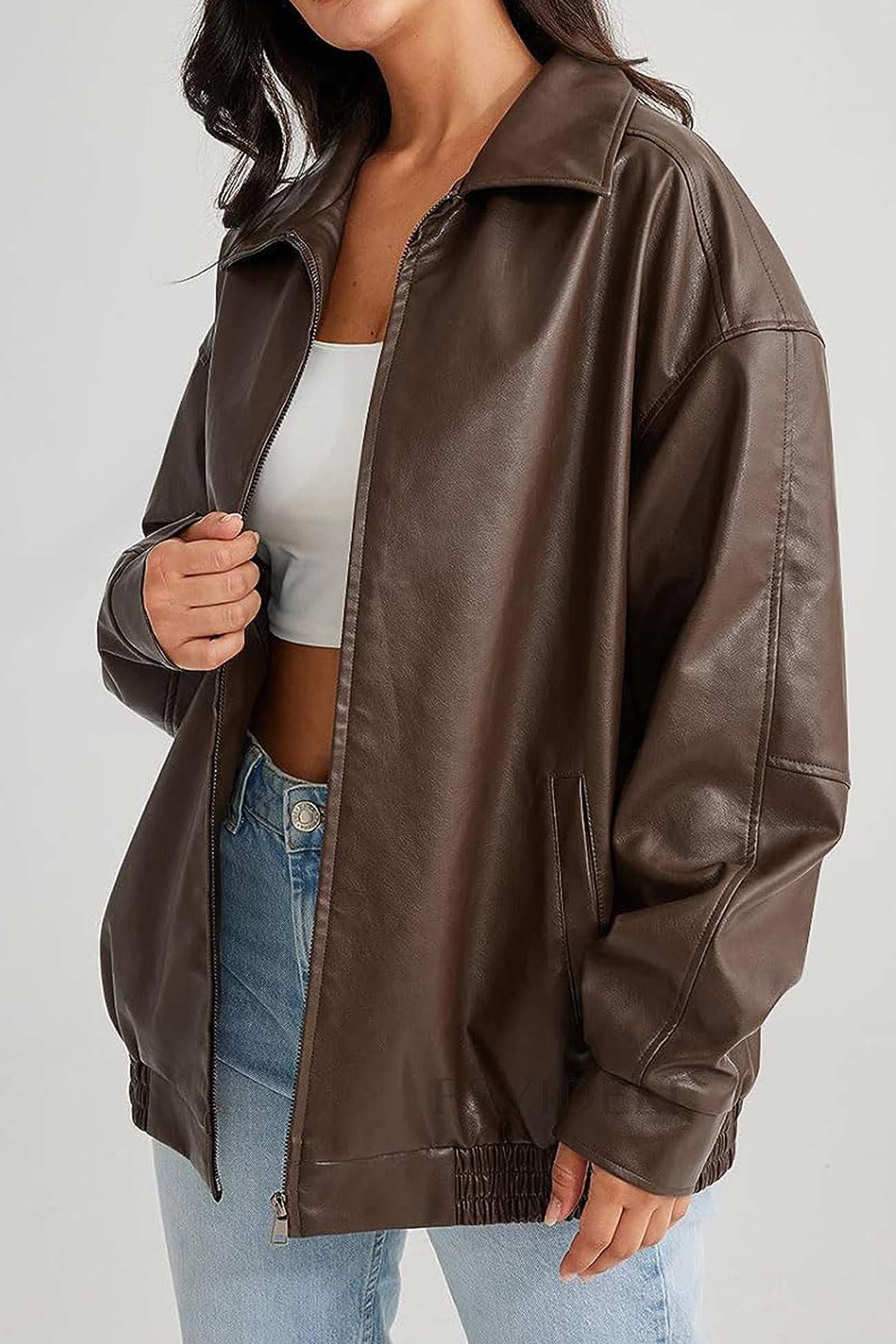 Solid PU Jacket