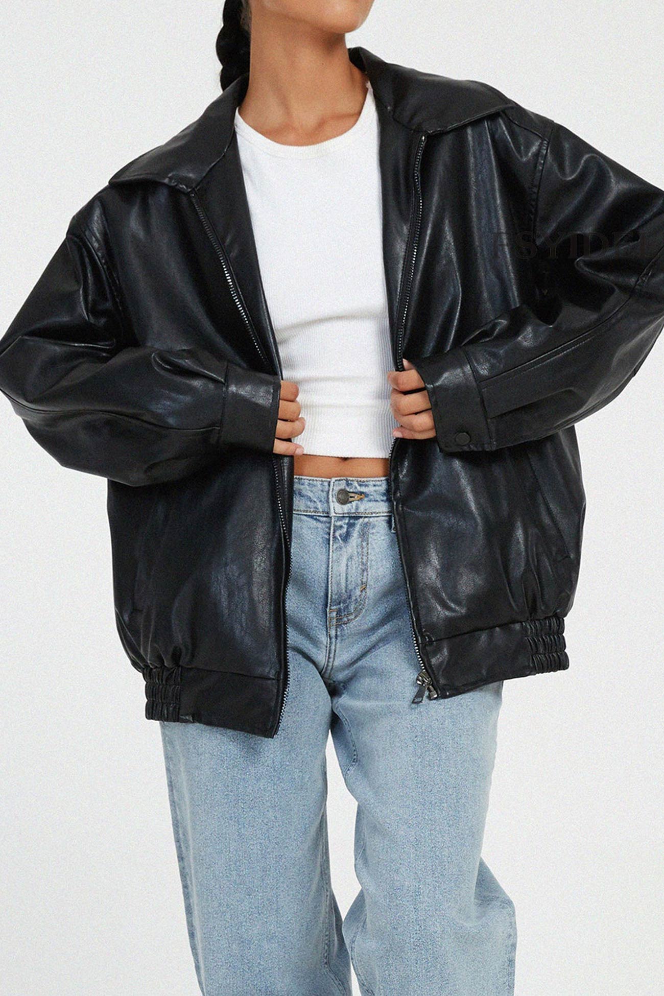 Solid PU Jacket