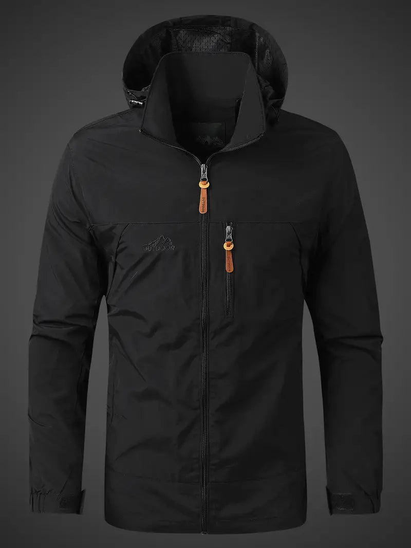 Ivyshape | Rain jacket with hood for men