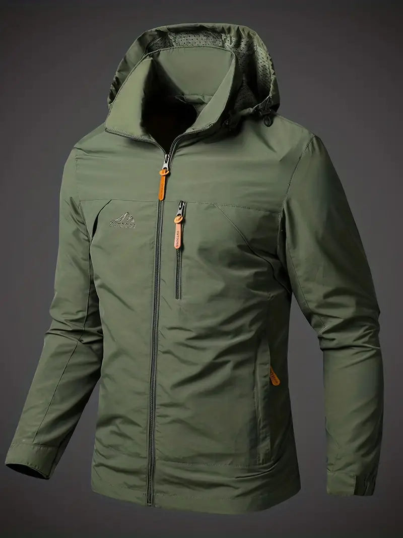 Ivyshape | Rain jacket with hood for men