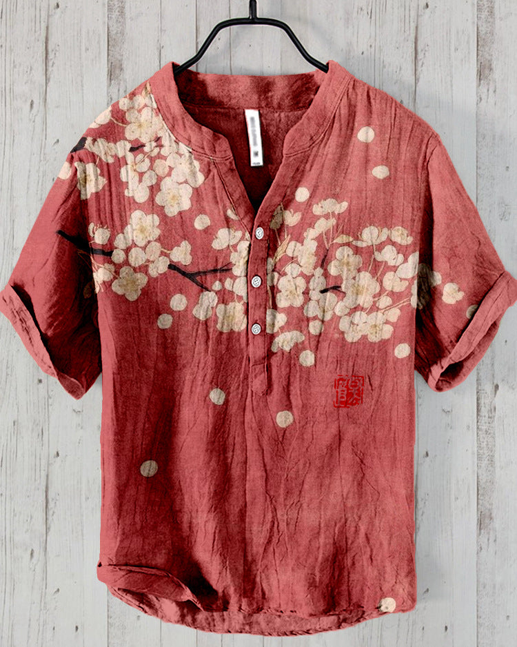 Ivyshape | Japanese Shirt Made of Linen Blend