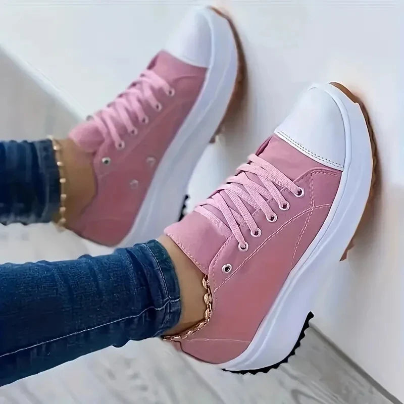 Trendy Lace-Up Sneakers for Women