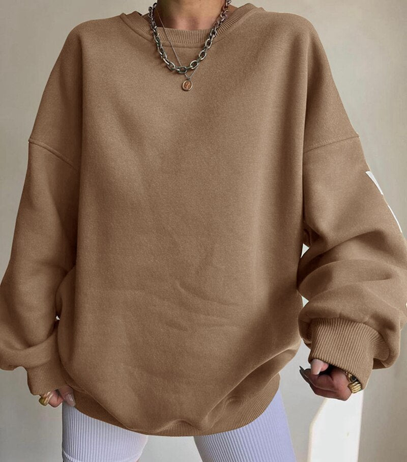 Ivyshape | Women's O Neck Long Sleeve Sweater