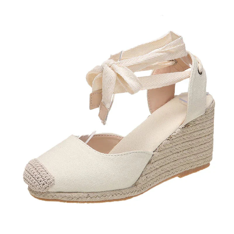 Ivyshape | Ankle Strap Wedge Casual Sandals