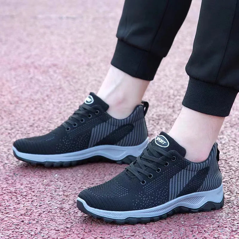 Women's Breathable Mesh Lace-Up Running Sneakers