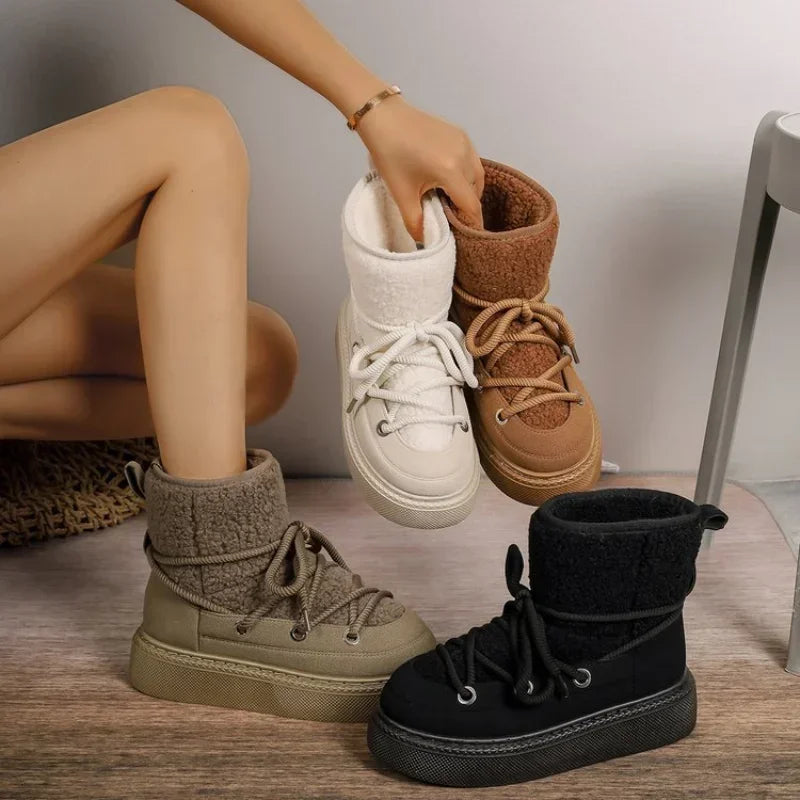 Ivyshape | Soft Plush Snow Boots