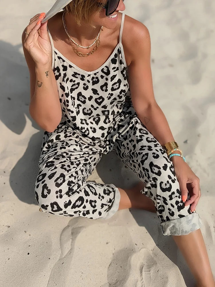 Ivyshape | Loose Sleeveless Jumpsuits