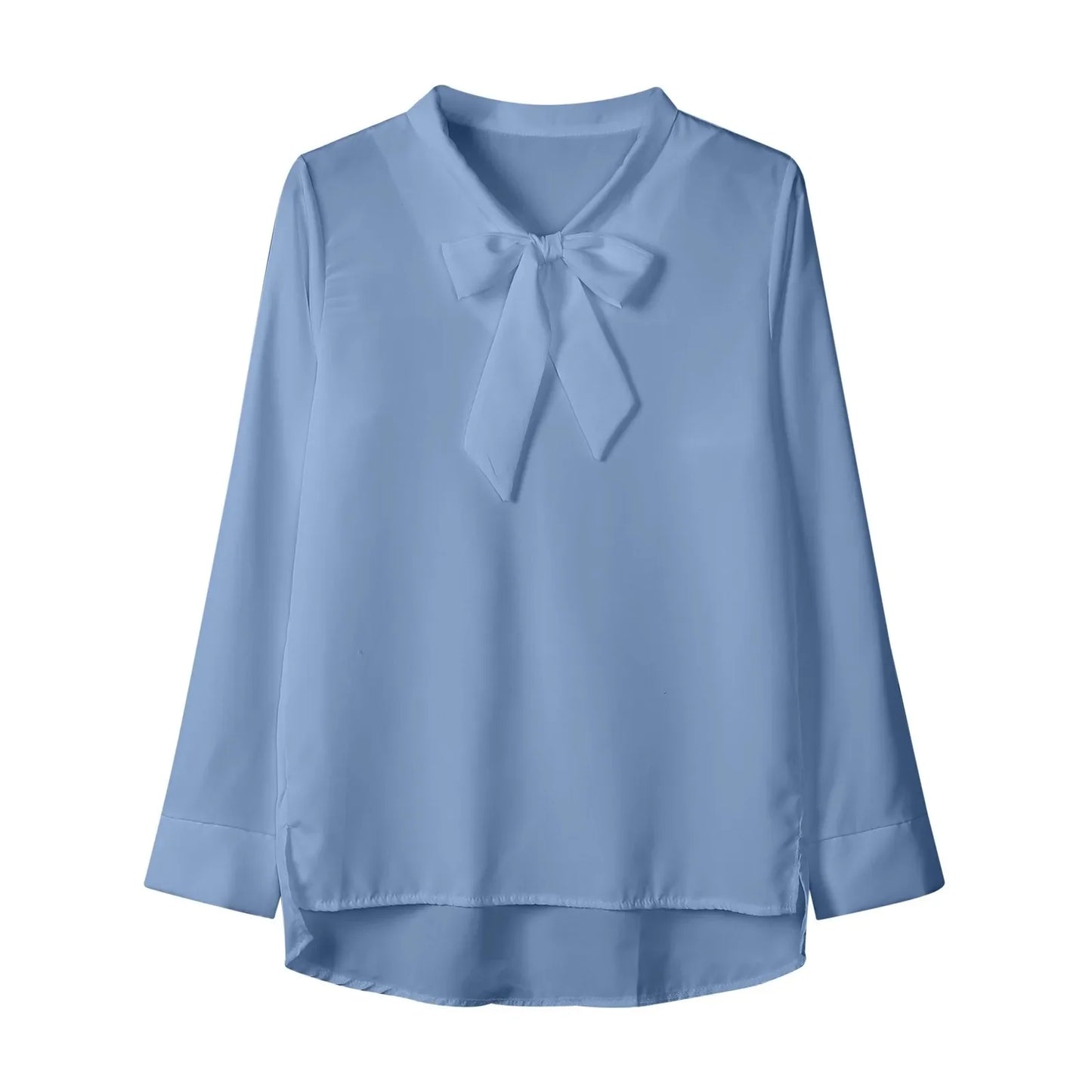 Chic Detachable Ribbon Blouse for Women