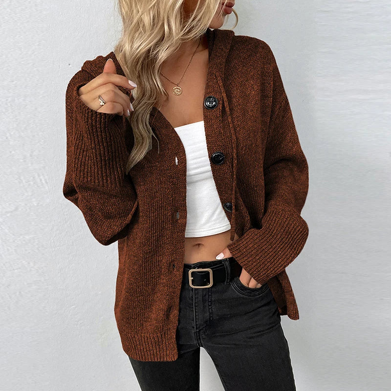 Ivyshape | Trendy Hoodie Cardigan for Women