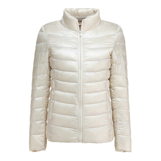 Ivyshape | Women's Winter Soft White Duck Down Jacket