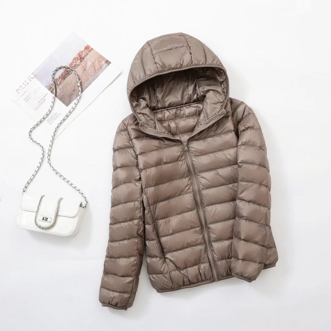 Ivyshape | Women'S Slim Hooded Down Jacket