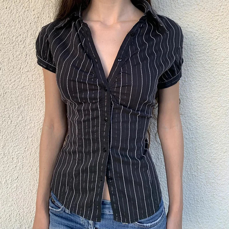 Chic Striped Blouse for Women