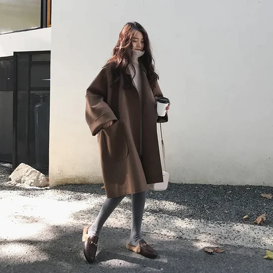 Ivyshape | Wool Trench Coat In Timeless Design