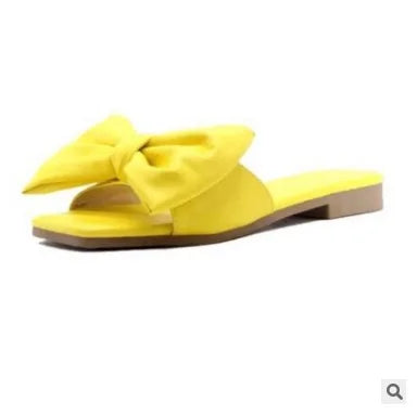 Trendy Bow Flat Sandals for Women