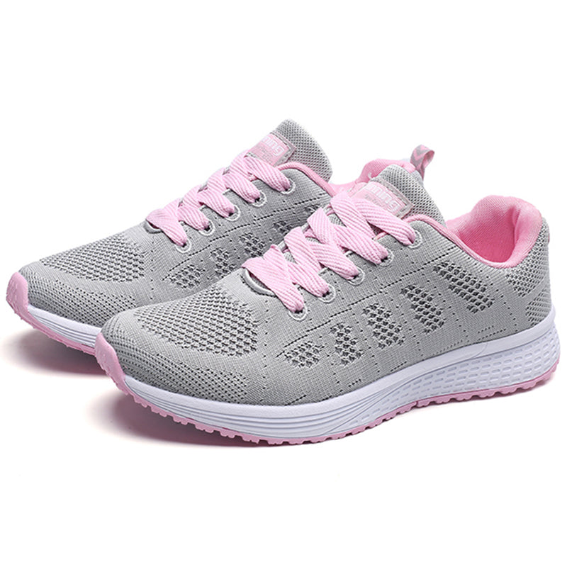 Women's Breathable Outdoor Lace-Up Sneakers