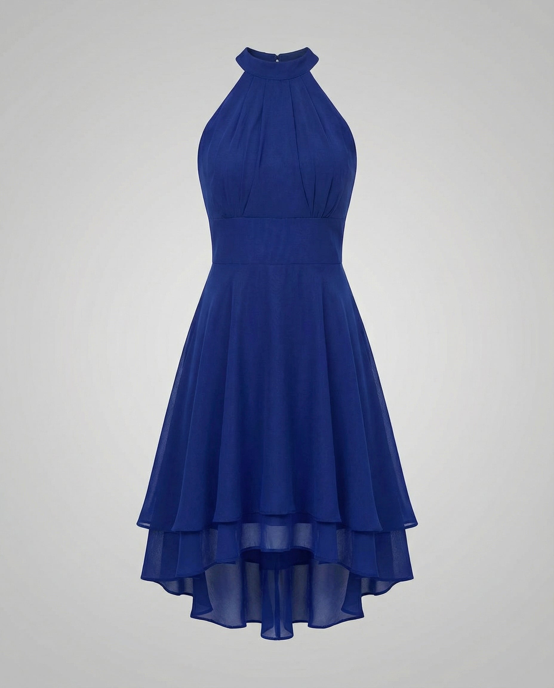 ruffle summer dress with light flowing silhouette and feminine detailing