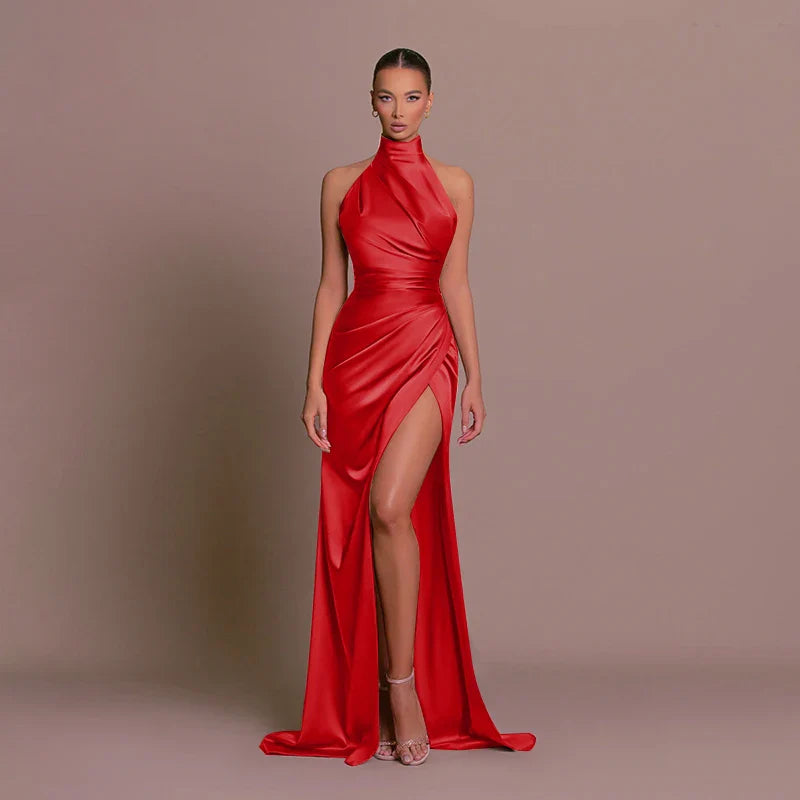 Ivyshape | Sleek Slit Gown