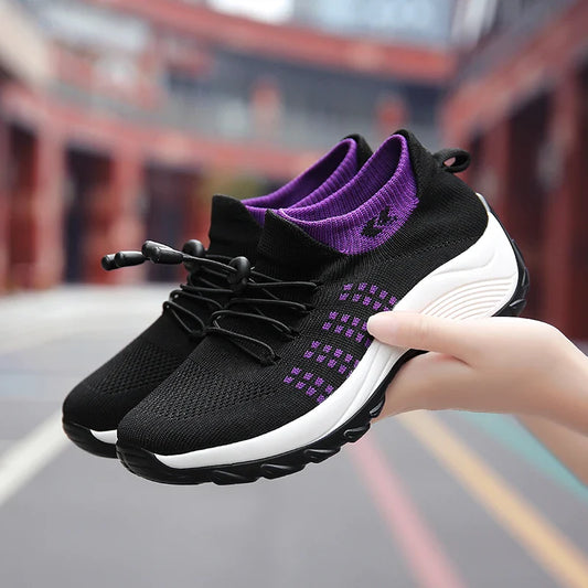 Stylish Height-Boosting Casual Sneakers for Women