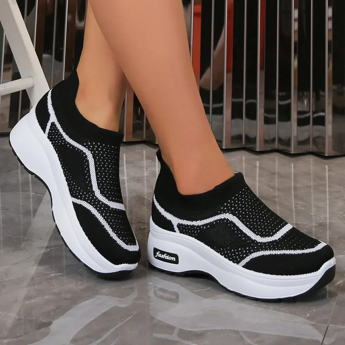 Stylish Slip-On Running Sneakers for Women