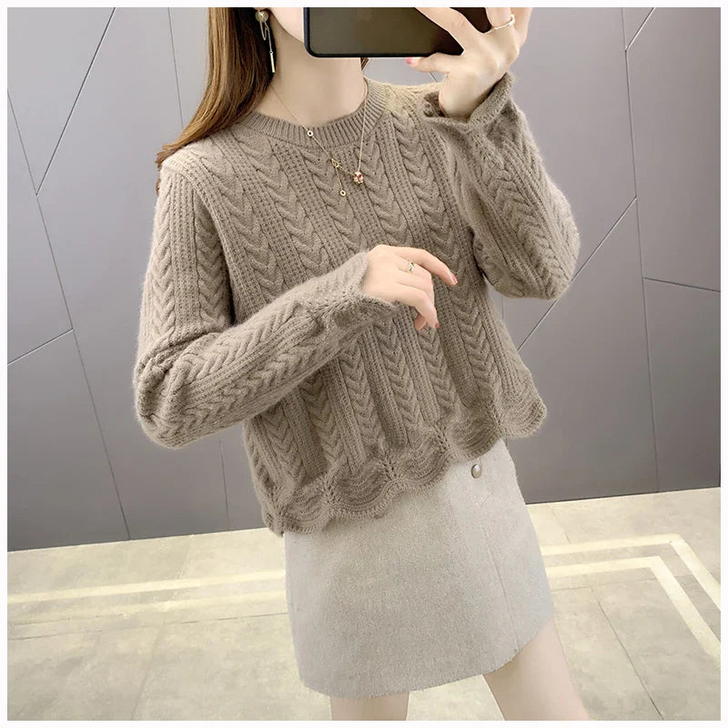 Cozy & Fluffy Knitted Pullover