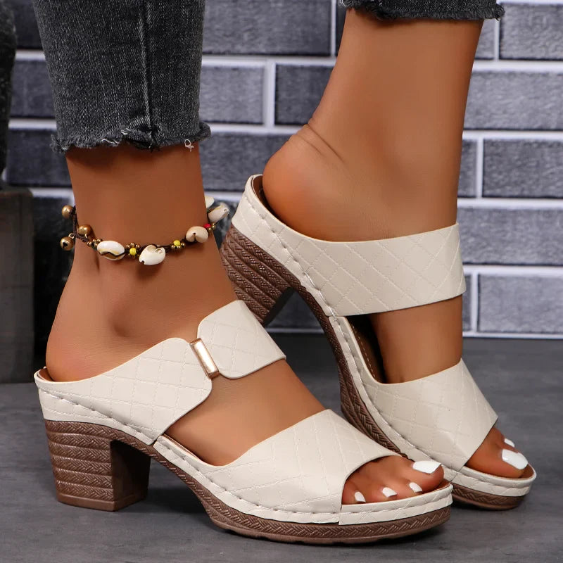 Ivyshape | Versatile Block Heeled Sandals