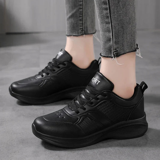 Stylish Black Casual Sneakers for Women