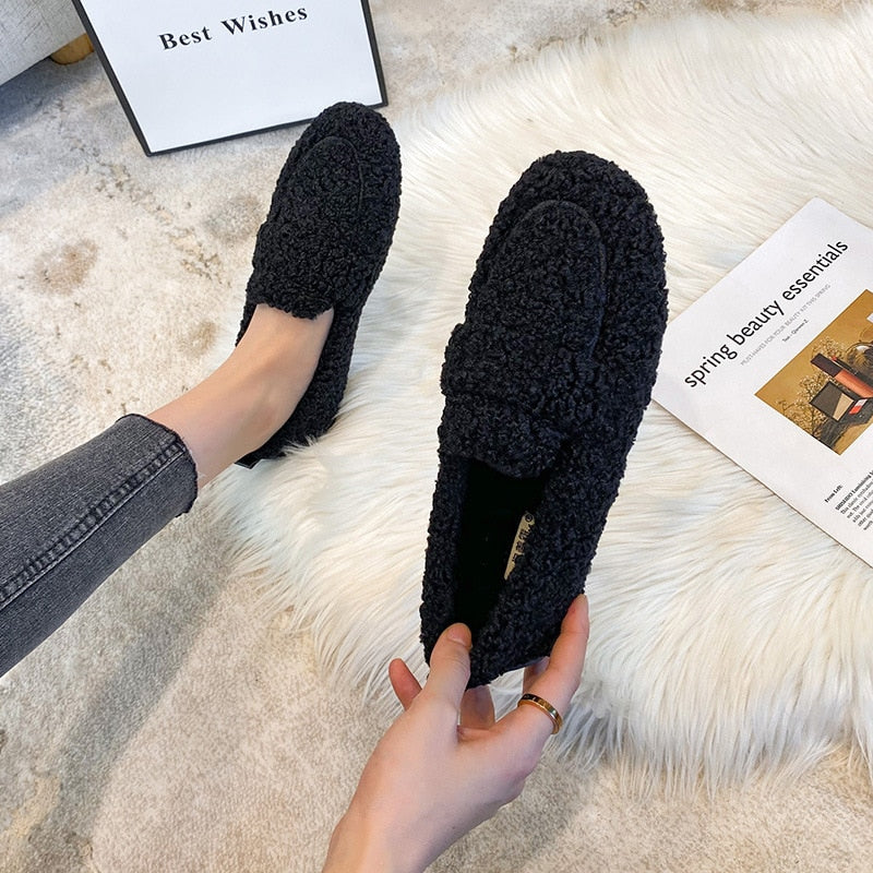 Ivyshape | Plush Slippers Shoes for Women