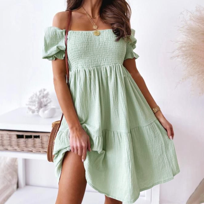 Ivyshape | Women's Off Shoulder Dress Chic