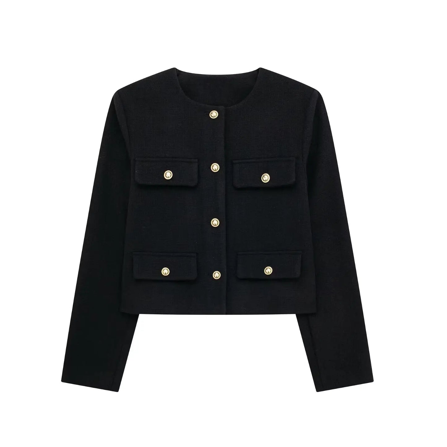 Ivyshape | Trendy Buttoned Short Blazer