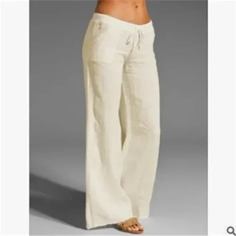 Ivyshape | Casual linen pants for summer