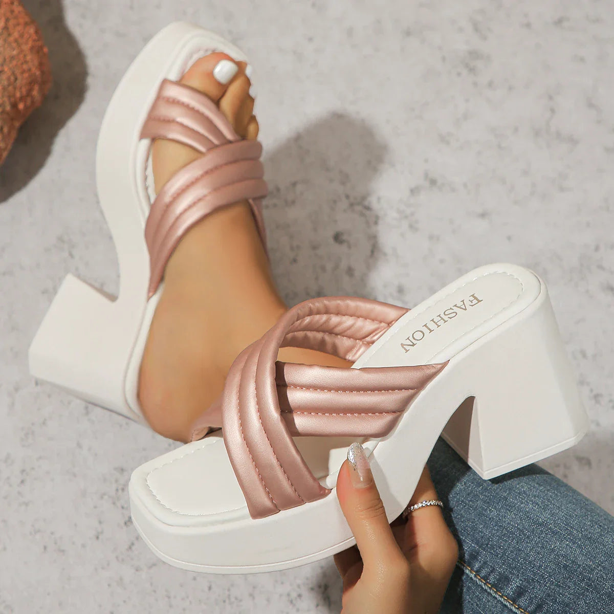 Chic High-Heel Platform Sandals for Women