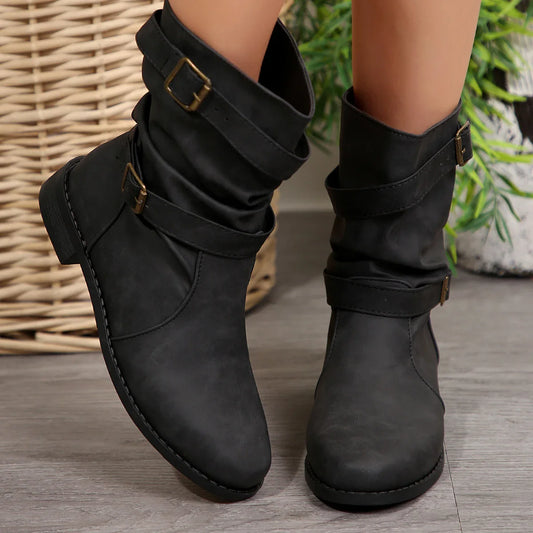 Women's Lightweight Round Toe Casual Boots